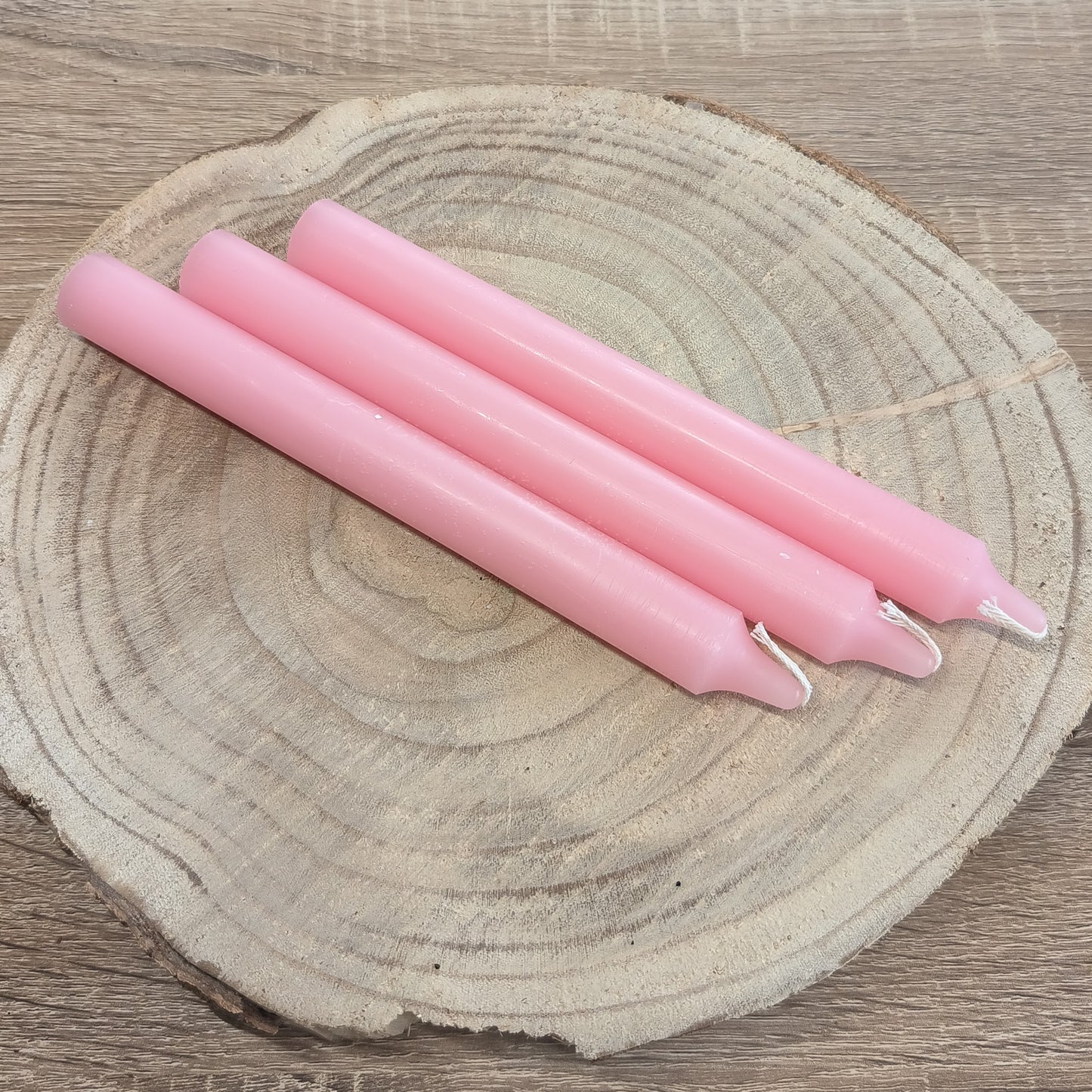 Bougie Teintée Masse 22cm - Rose Pâle - Ether et sens
