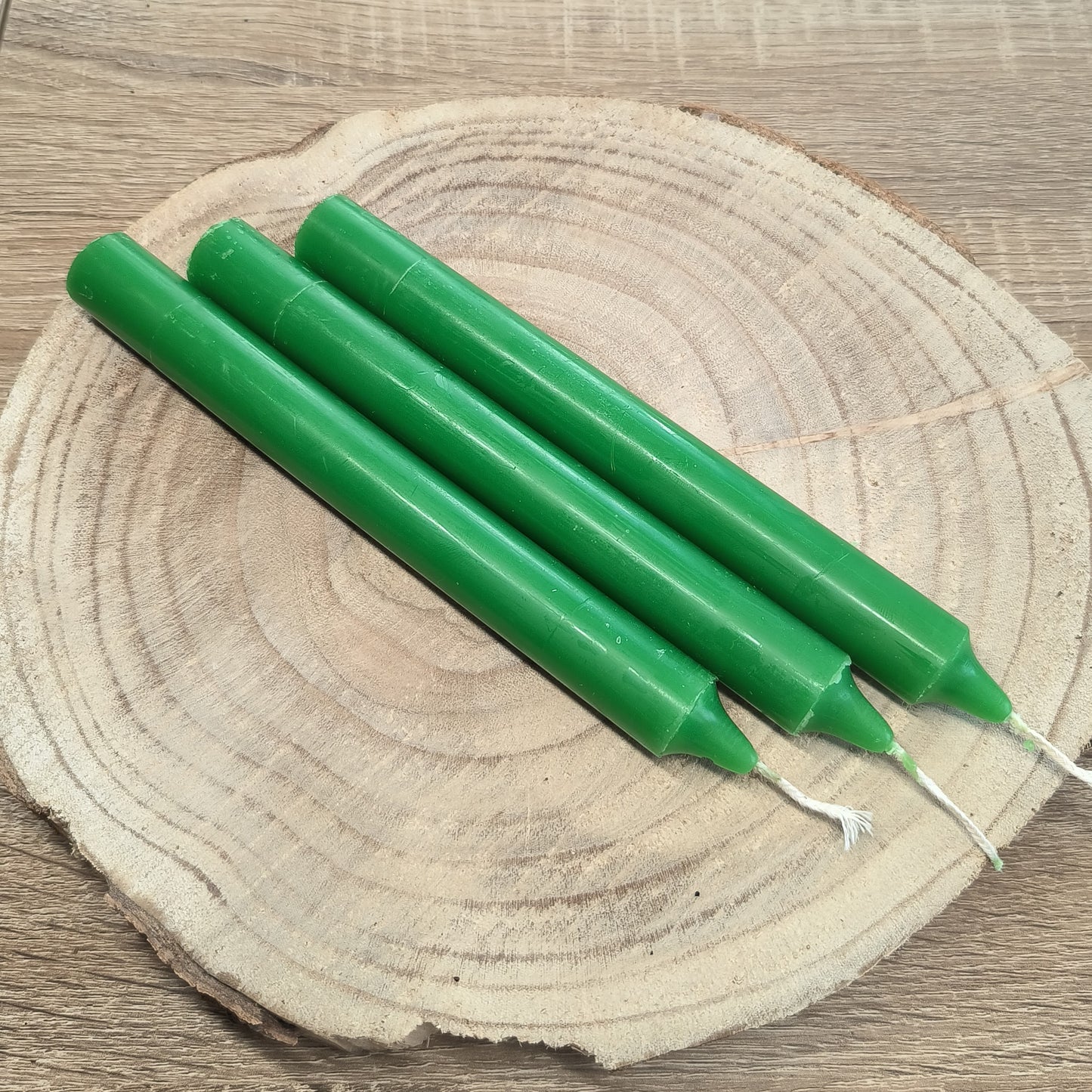 Bougie Teintée Masse 22cm - Vert Pré - Ether et sens