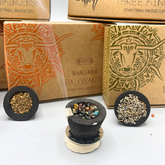 Coupelles de Résine Banjara - Palo Santo (6 coupelles) - Ether et sens