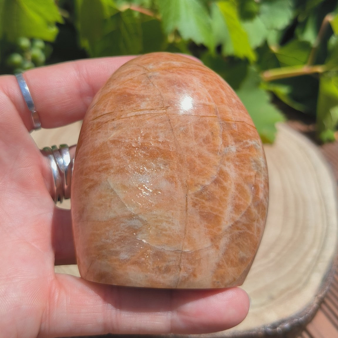 Pierre de Lune beige - Forme libre n°1