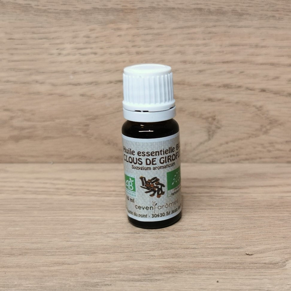 Huile Essentielle Bio Clous de Girofle 10ml - Ether et sens