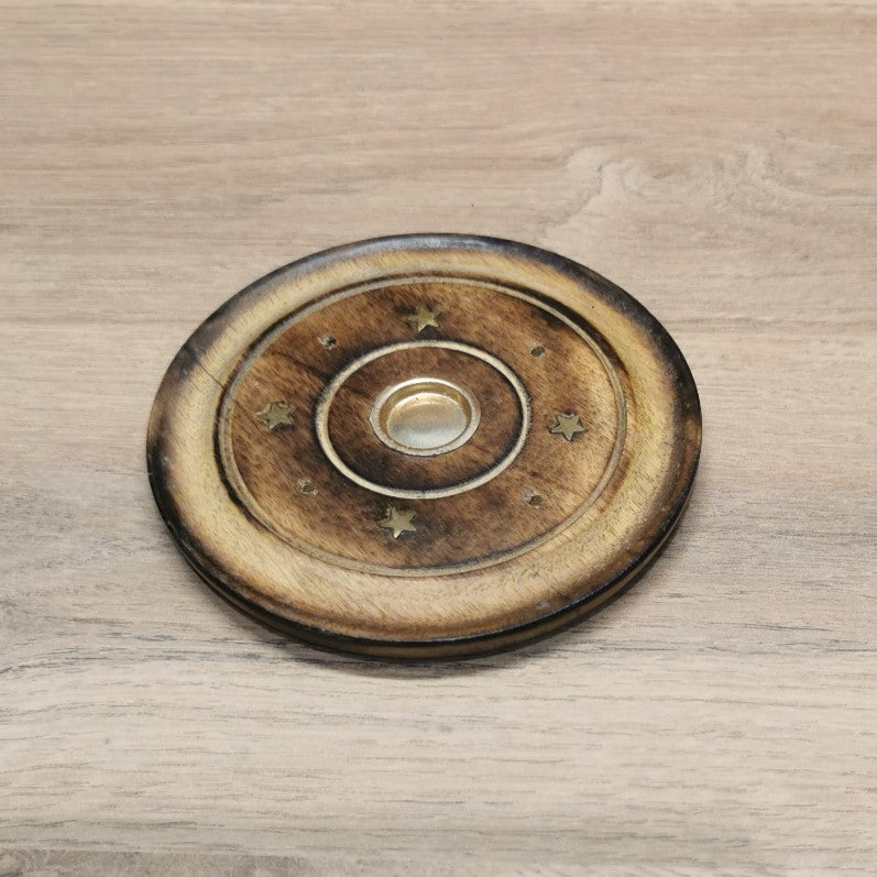 Disque porte-encens Bois de manguier
