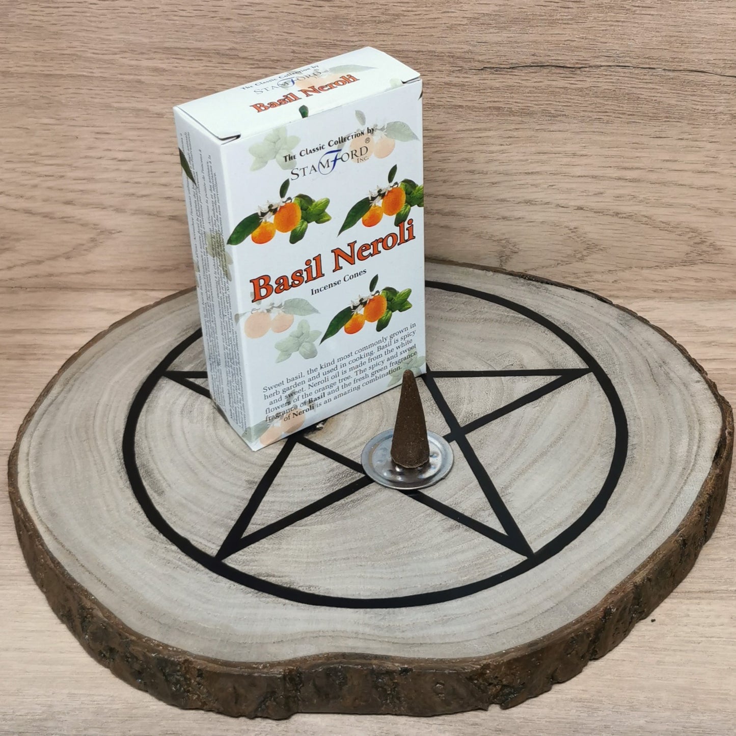 Cônes encens Stamford Premium - Basilic & Néroli