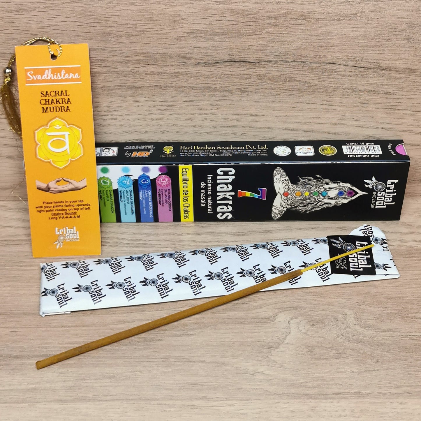 Encens Tribal Soul Chakras - Noir 15g - Ether et sens