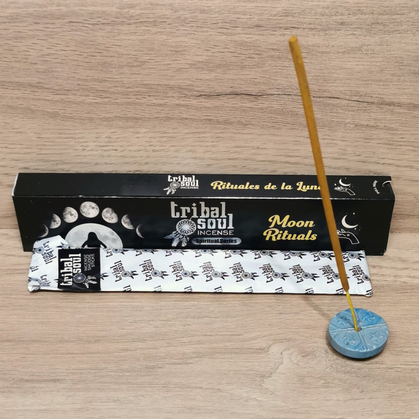 Bâtons d'Encens Spirituels Tribal Soul et Support en Céramique - Moon Ritual - Ether et sens