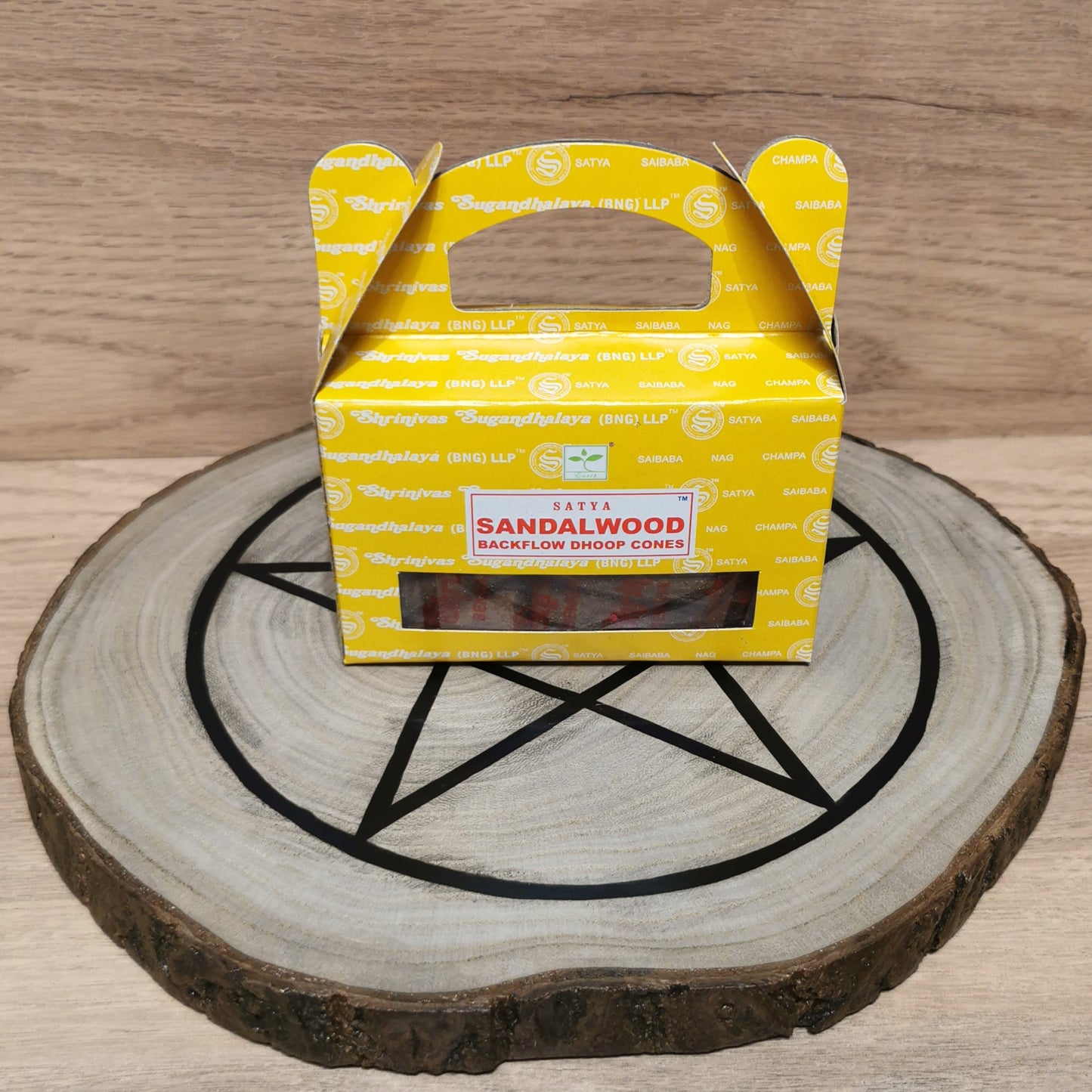 Encens Satya cône Backflow Dhoop - Bois de Santal - Ether et sens