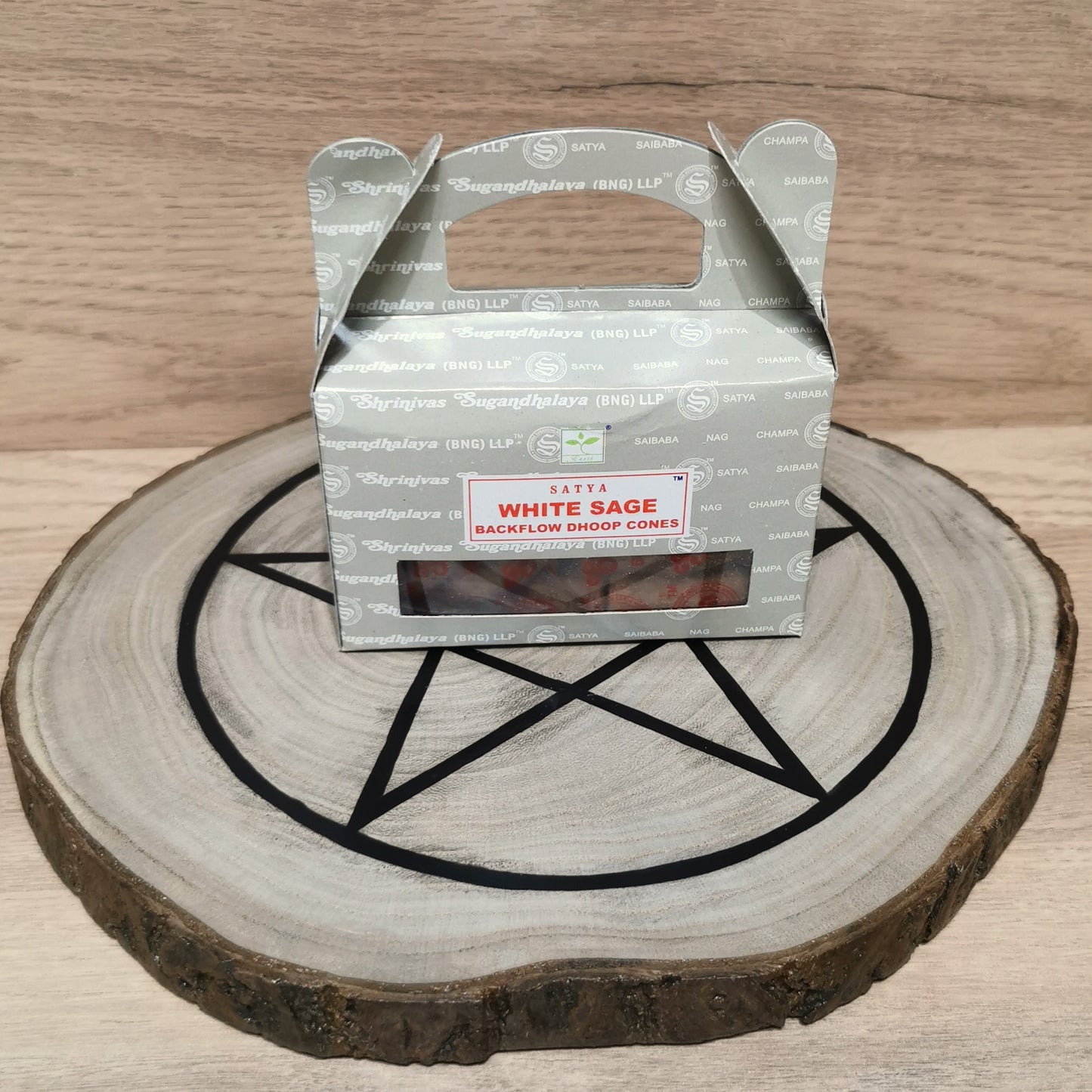 Encens Satya cône Backflow Dhoop - Sauge Blanche - Ether et sens