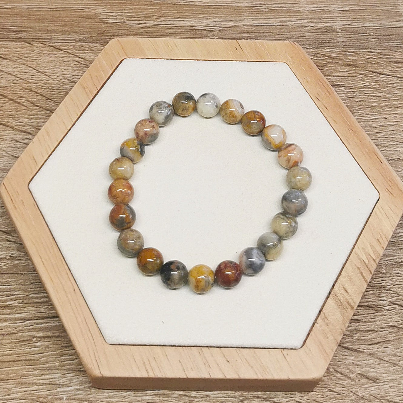 Bracelet Agate Crazy Lace 8mm