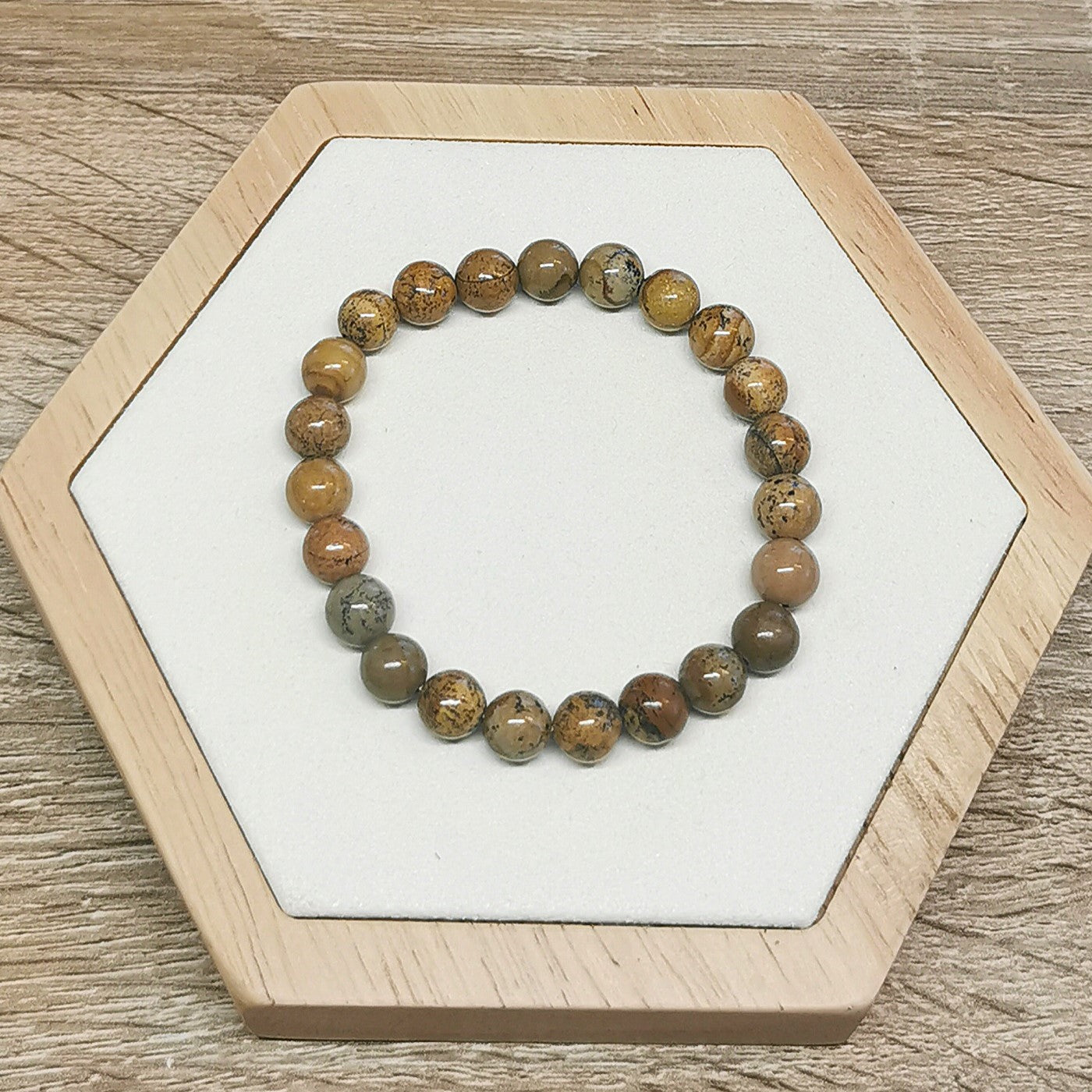 Bracelet Jaspe Paysage 8mm