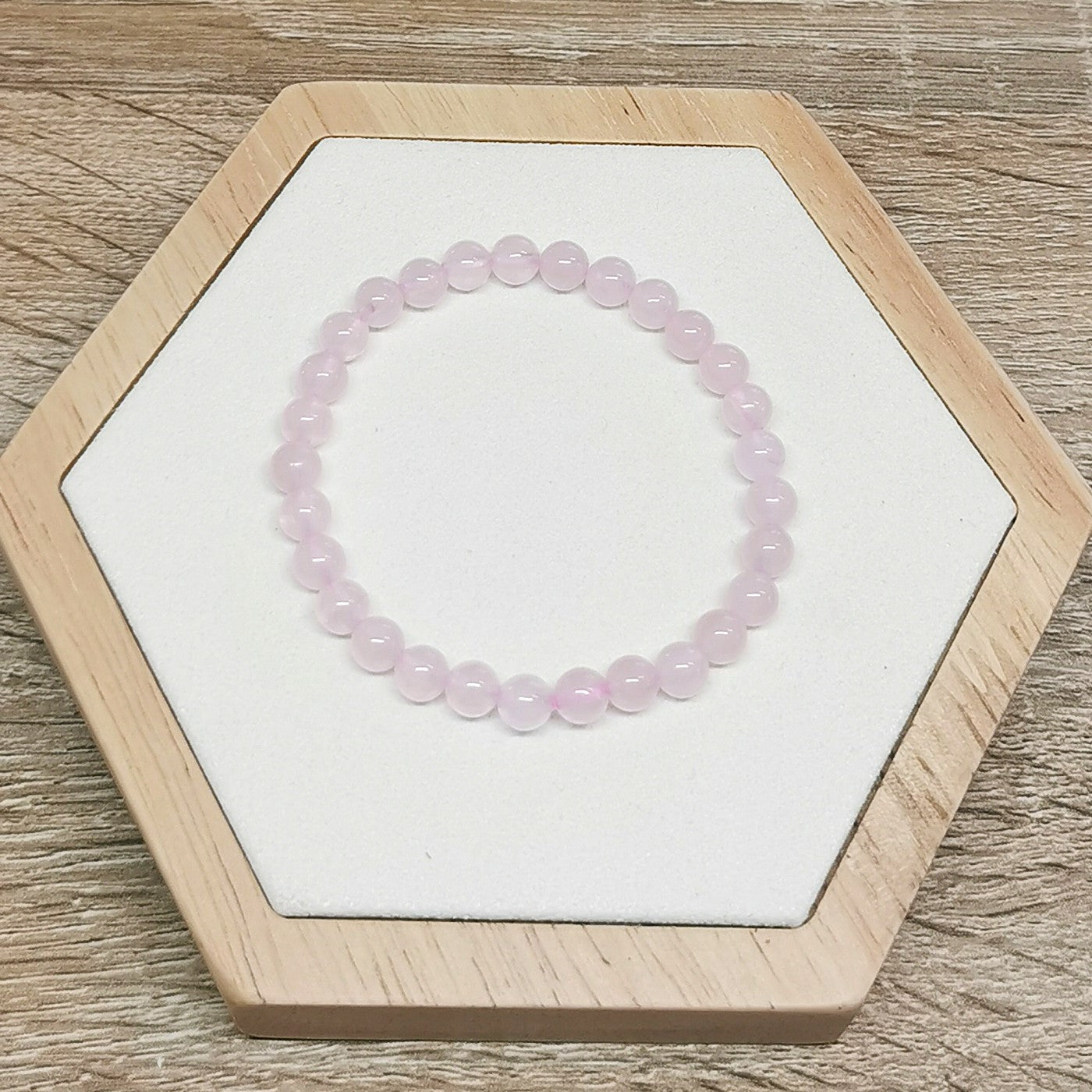 Bracelet Quartz Rose 6mm - Ether et sens