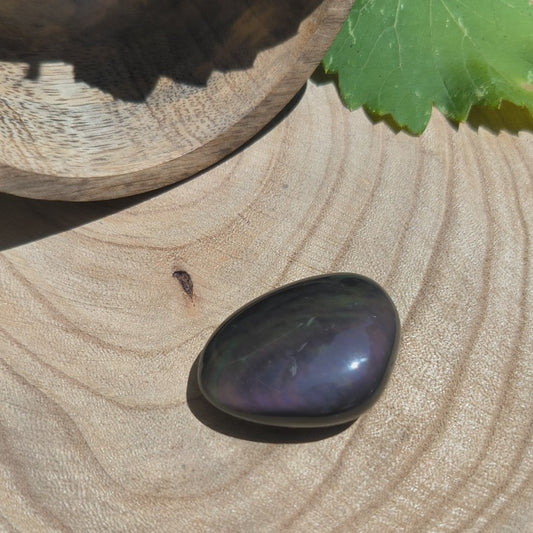 Pierre roulée OBSIDIENNE OEIL CELESTE Qualité AA