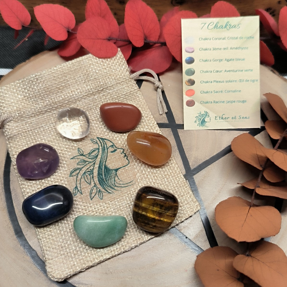 Pack pierres - 7 Chakras