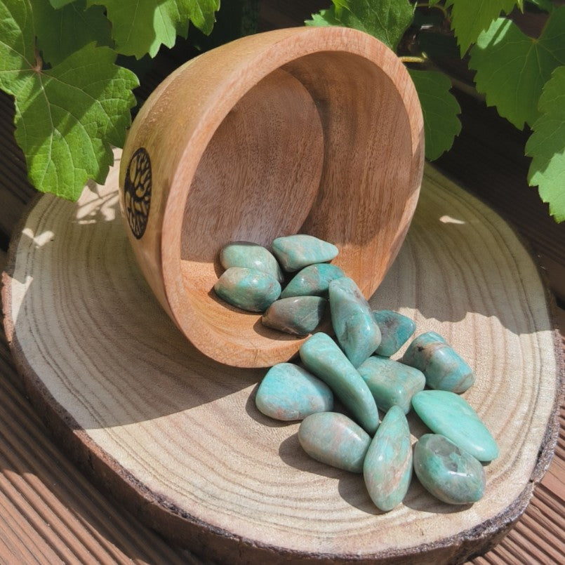 Pierre Roulée AMAZONITE Qualité A - Ether et sens