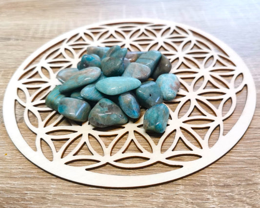 Pierre Roulée AMAZONITE Qualité A - Ether et sens