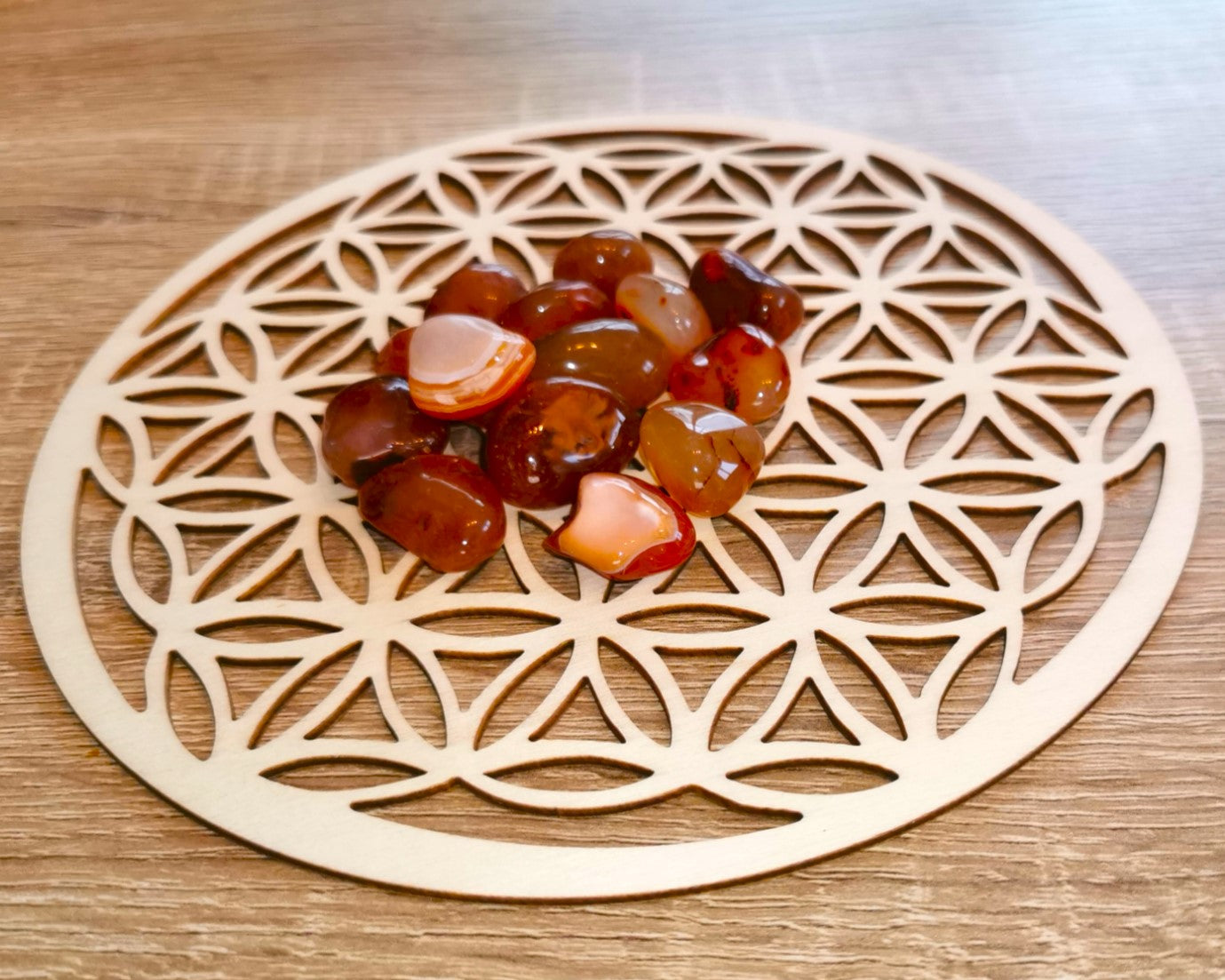 Pierre roulée CORNALINE Qualité EXTRA - Ether et sens