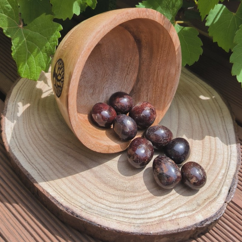 Pierre roulée GRENAT ROUGE Qualité A+