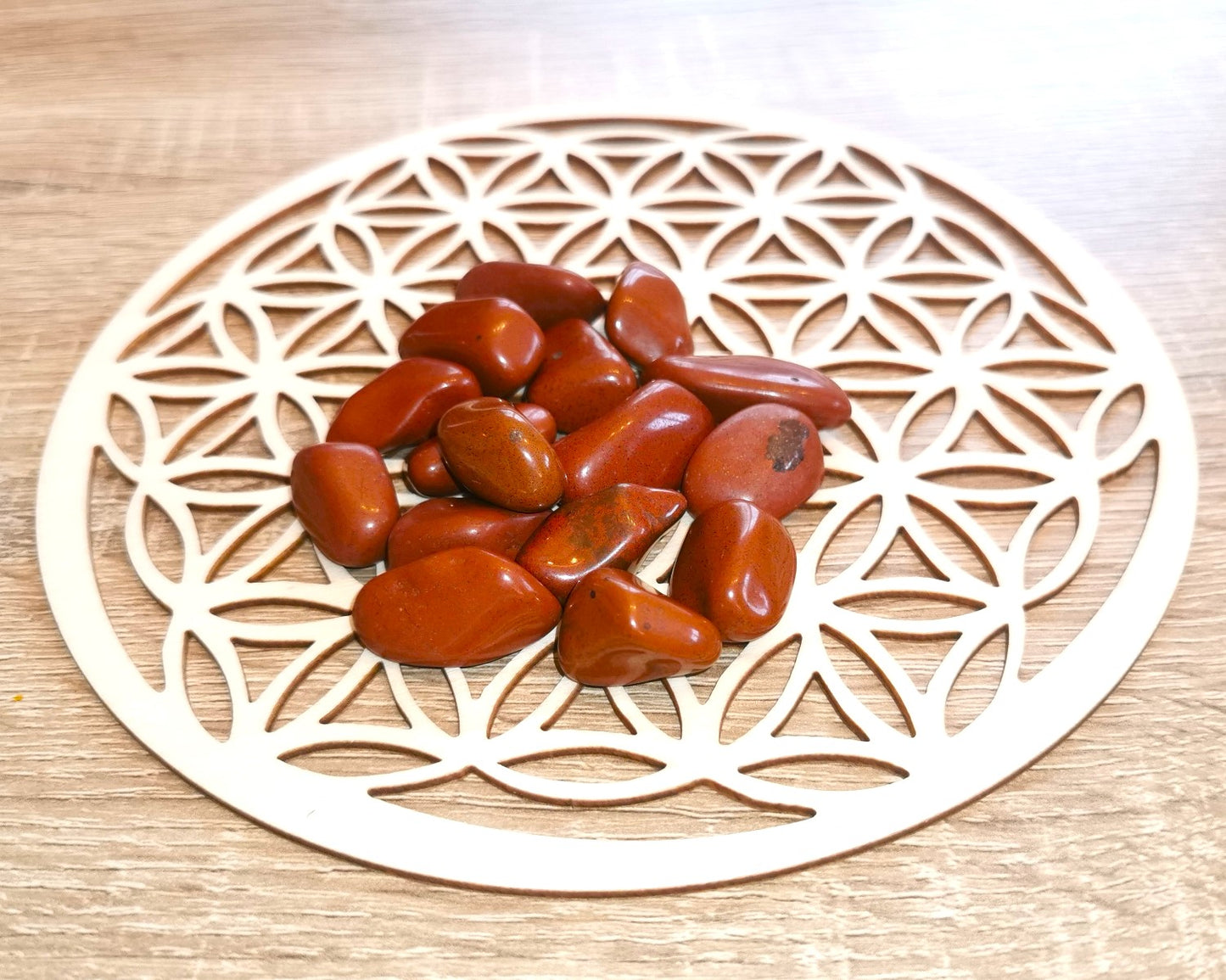 Pierre roulée JASPE ROUGE Qualité A - Ether et sens