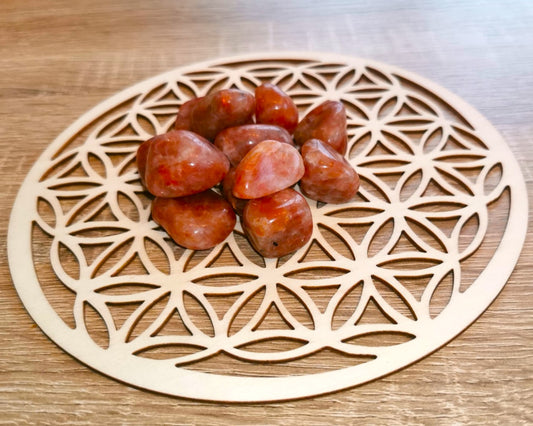 Pierre roulée PIERRE DE SOLEIL ou HÉLIOLITE Qualité EXTRA - Ether et sens