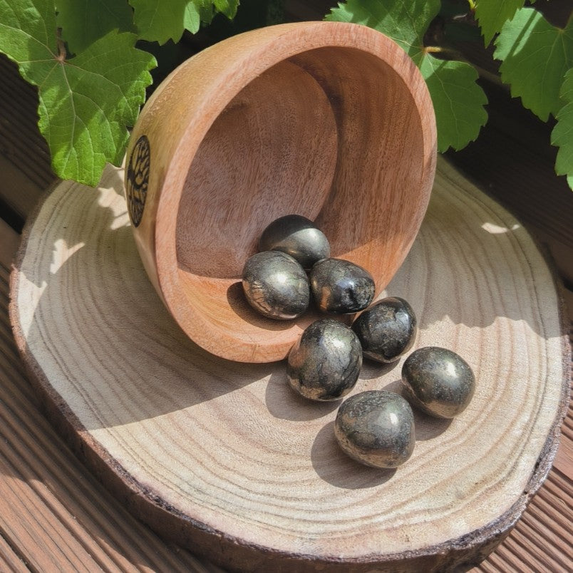 Pierre roulée PYRITE Qualité A