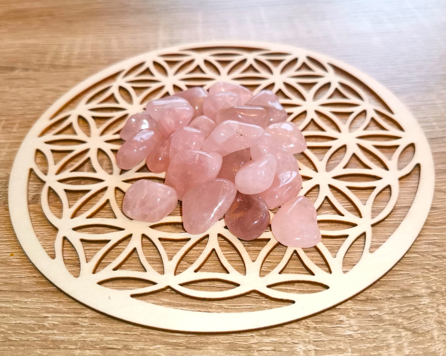 Pierre roulée QUARTZ ROSE Qualité EXTRA - Ether et sens