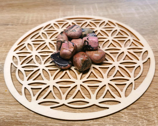 Pierre roulée RHODONITE Qualité 'AB' - Ether et sens