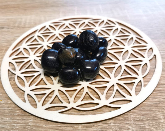 Pierre roulée TOURMALINE NOIRE Qualité 'AB' - Ether et sens