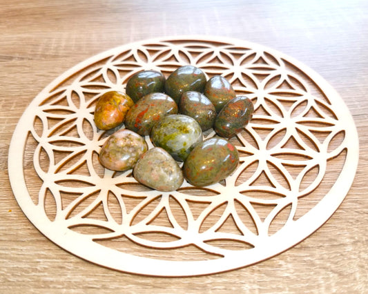 Pierre roulée UNAKITE Qualité A - Ether et sens