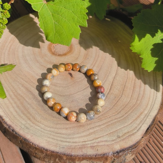 Bracelet Agate Crazy Lace 8mm