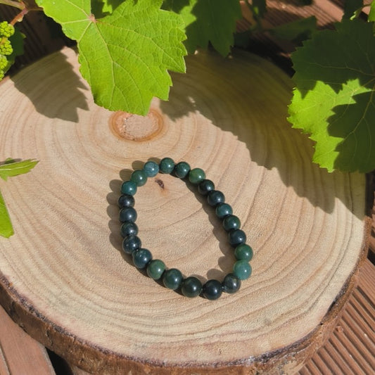 Bracelet Agate Mousse 8mm