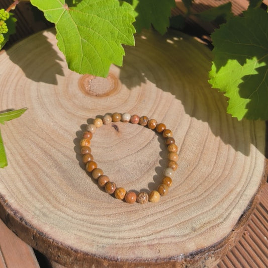 Bracelet Jaspe Paysage 6mm