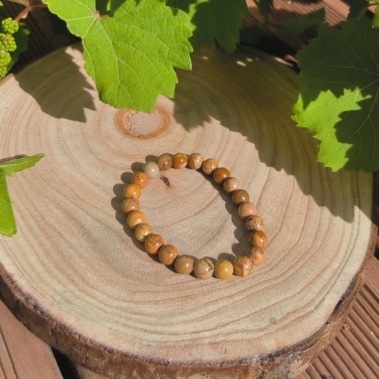 Bracelet Jaspe Paysage 8mm