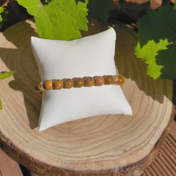 Bracelet Jaspe Paysage 8mm