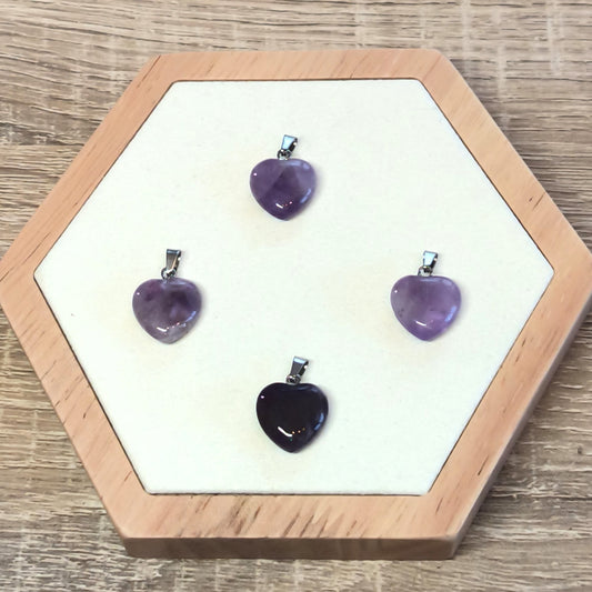 Pendentif Cœur AMETHYSTE