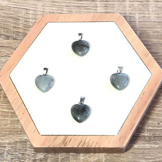 Pendentif Cœur LABRADORITE