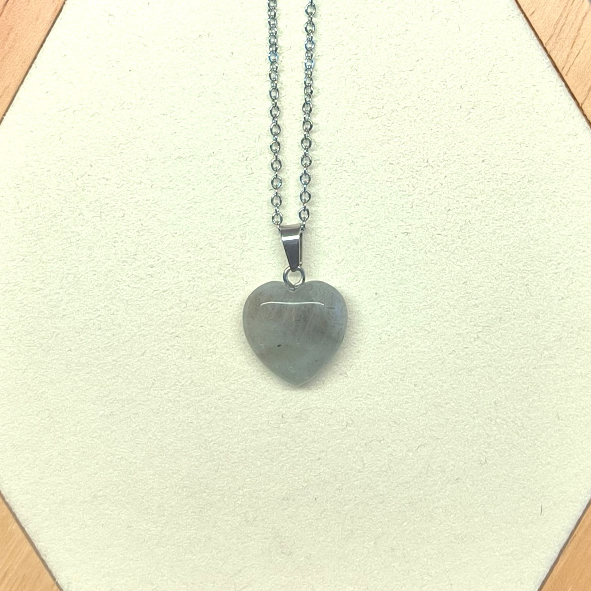 Pendentif Cœur LABRADORITE