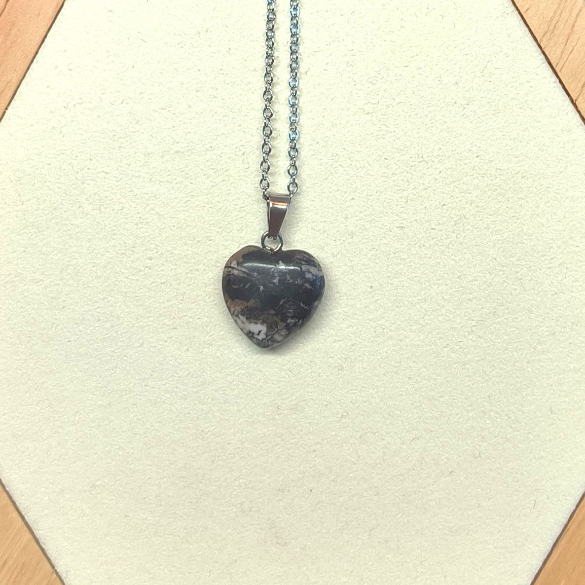 Pendentif Cœur RHODONITE