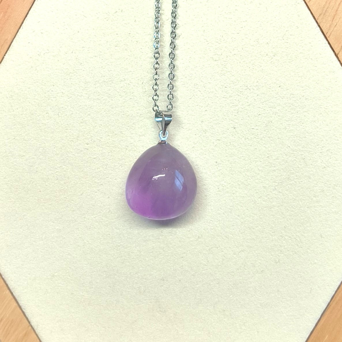 Pendentif pierre roulée AMETHYSTE