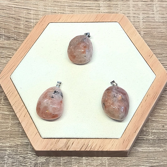 Pendentif pierre roulée PIERRE DE SOLEIL