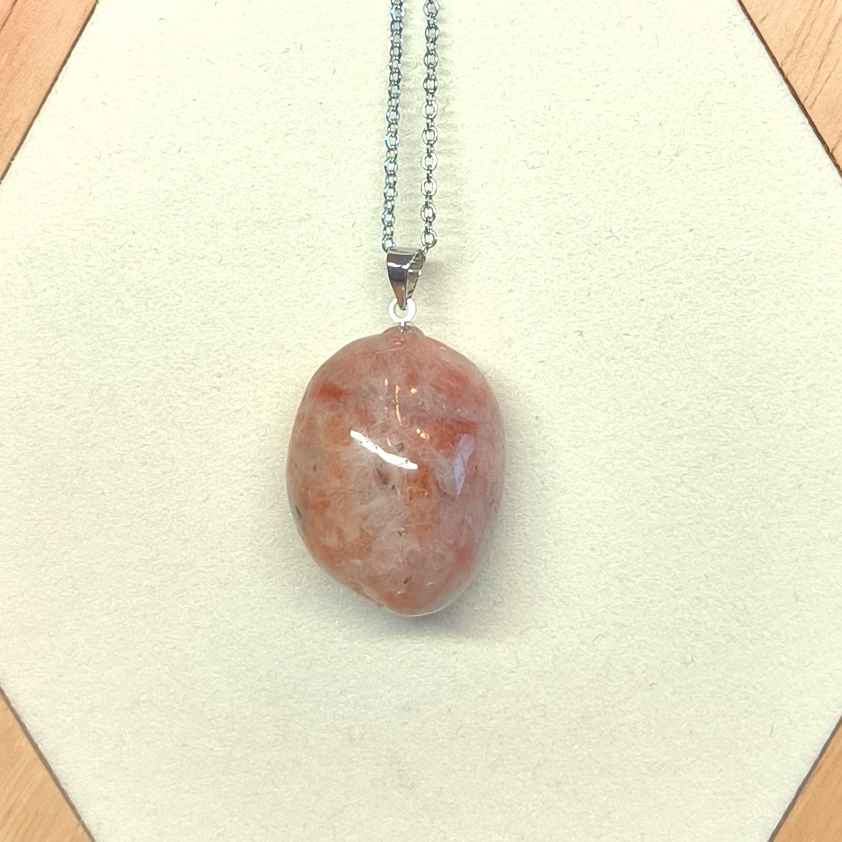 Pendentif pierre roulée PIERRE DE SOLEIL