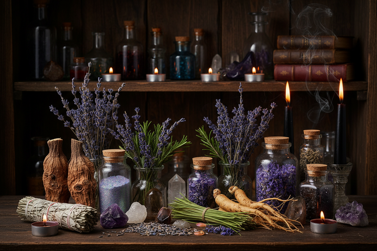 Herbes et racines magiques