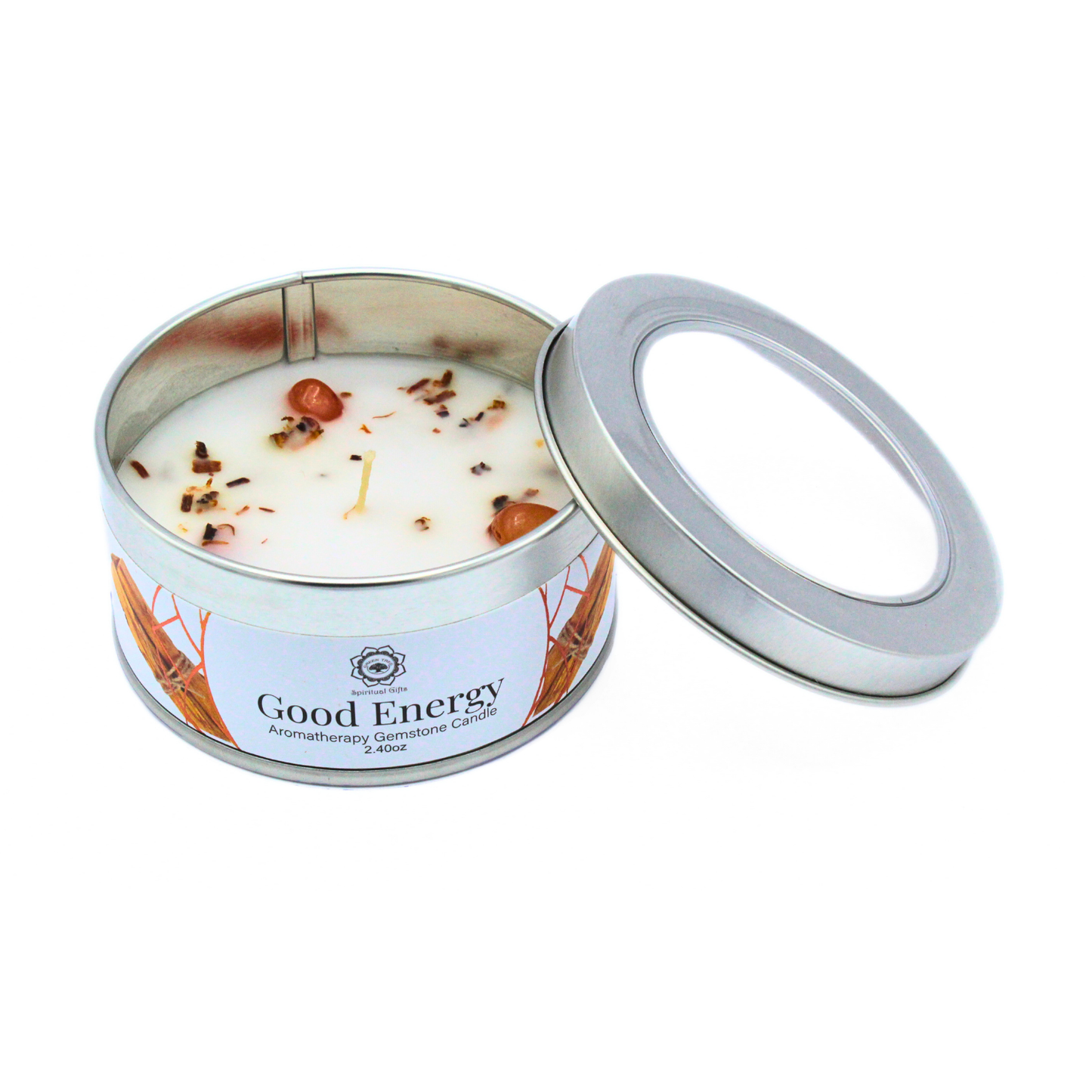 Bougie parfumée Green Tree Good Energy Palo Santo 70 g - Ether et sens