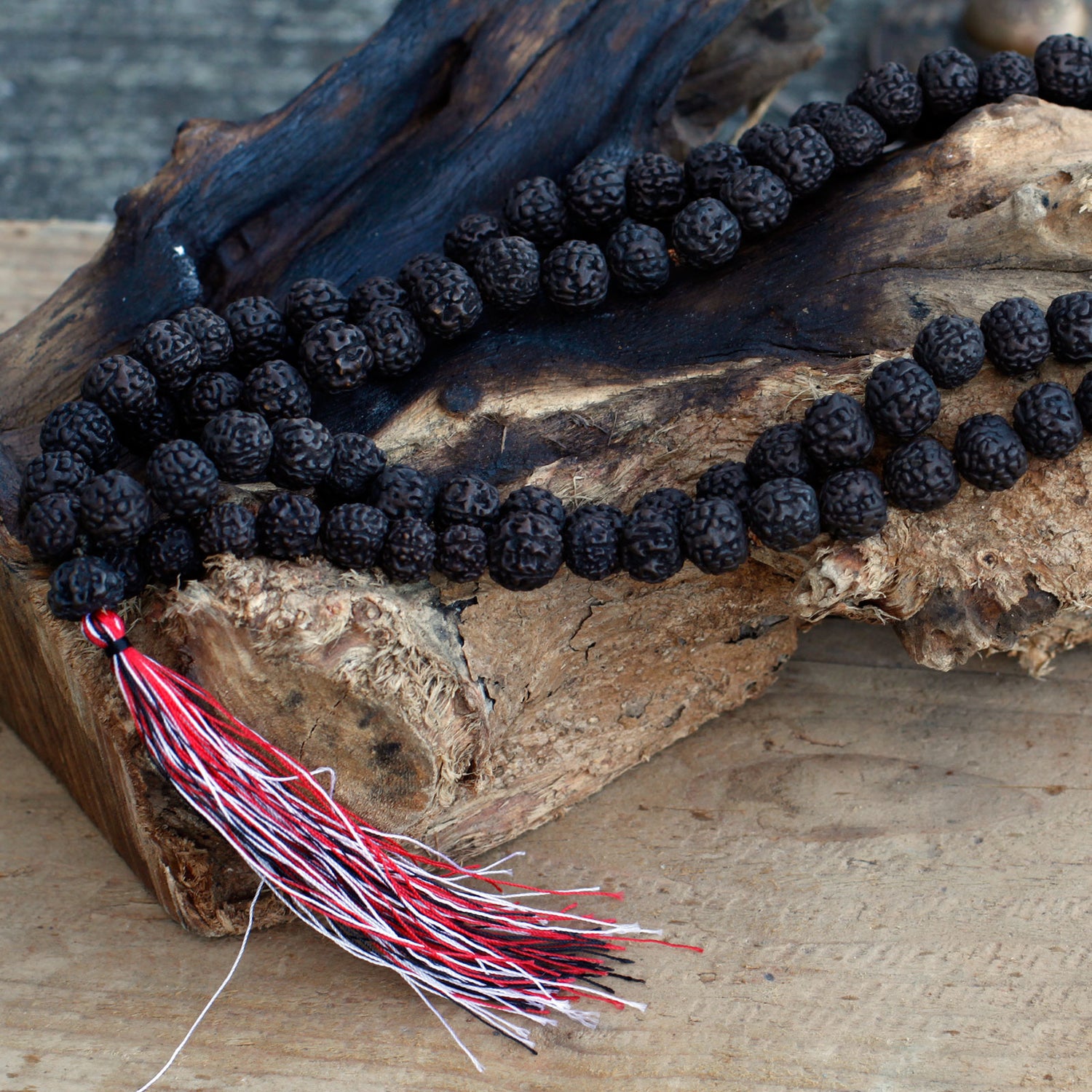 Mala Rudraksha 108 Perles - Noir - Ether et sens