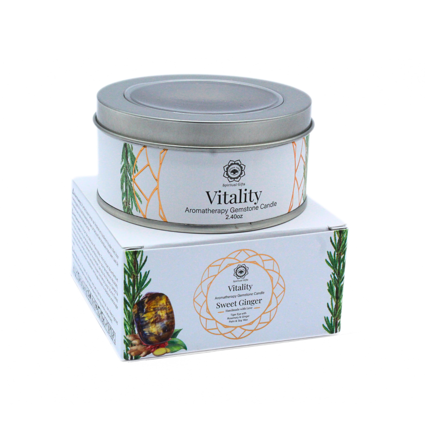 Bougie Green Tree "Vitalité" Gingembre doux 70 g - Ether et sens
