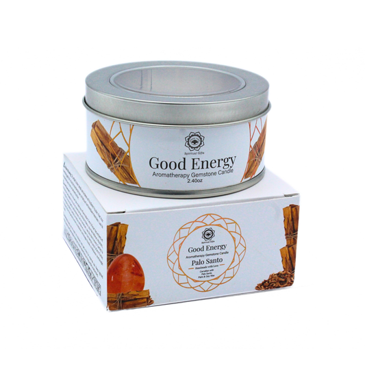 Bougie parfumée Green Tree Good Energy Palo Santo 70 g - Ether et sens
