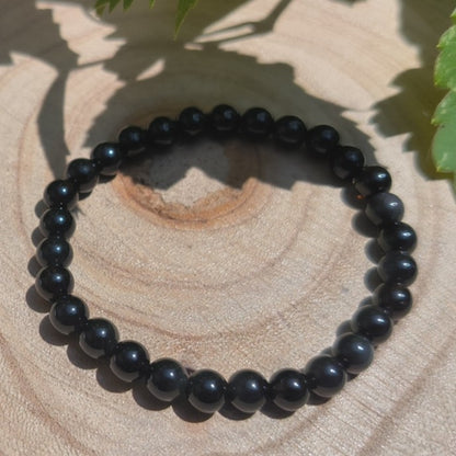 Bracelet Obsidienne Œil Céleste 6mm