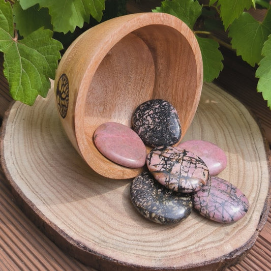 Galet RHODONITE - Ether et sens