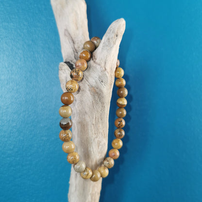 Bracelet Jaspe Paysage 6mm