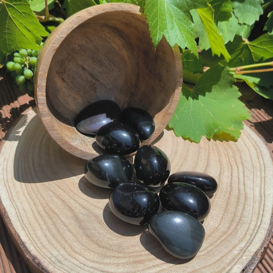 Pierre roulée OBSIDIENNE OEIL CELESTE Qualité AA