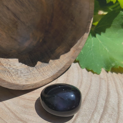 Pierre roulée OBSIDIENNE OEIL CELESTE Qualité AA