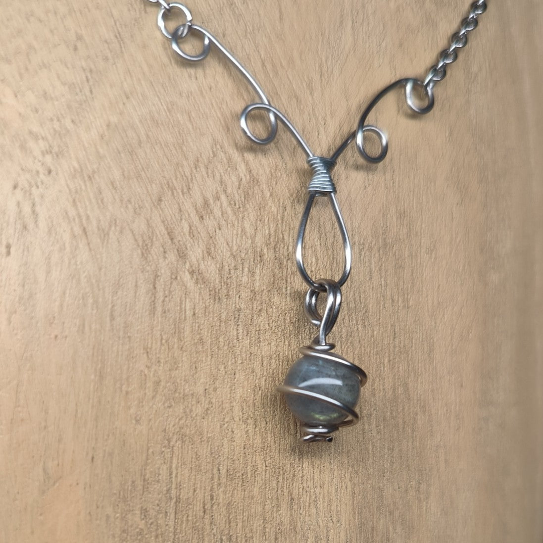 Collier "Aura de Labradorite" - Ether et sens